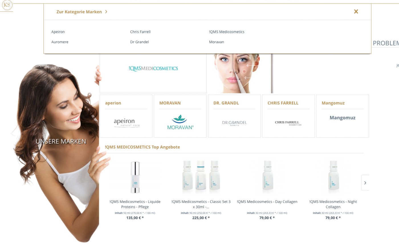 Shopware Kosmetikshop Ronsberger